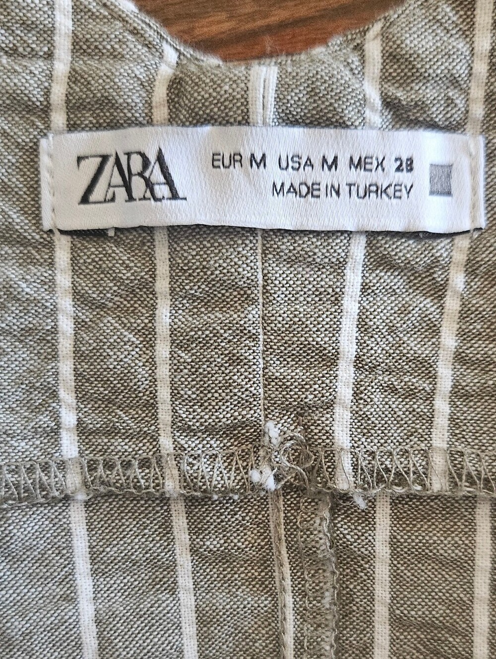 Zara Gray Pinstripe Pencil Midi Dress - Picture 3 of 4